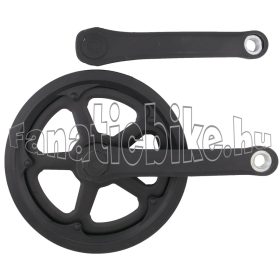 Leader 46T 170mm hajtómű szögletes fekete  1/2x1/8 