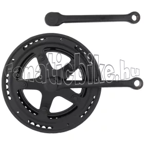   Leader országúti acél hajtómű szögletes 40/48T 170mm fekete 
