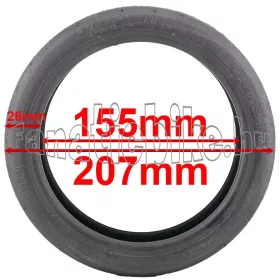 JL-001 8x 1/2 x 2 (65-155) e-roller gumiköpeny + tömlő 