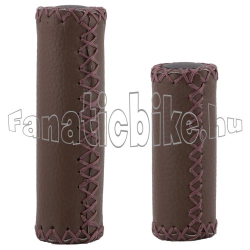Jet bőrhatású varrott markolat 90/120mm barna
