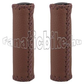 Jet bőrhatású varrott érdes markolat 120mm barna