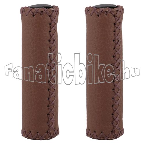 Jet bőrhatású varrott érdes markolat 120mm barna
