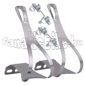 VP acél pedálklipsz króm