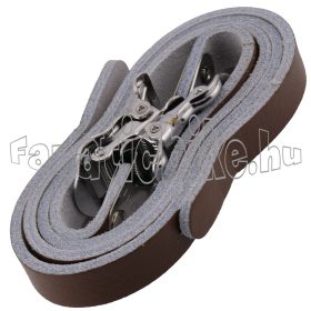 Pedálklipsz bőr szíj barna