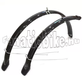   Sárvédő alu-műanyag 58mm 26" U pálcás toldattal fekete