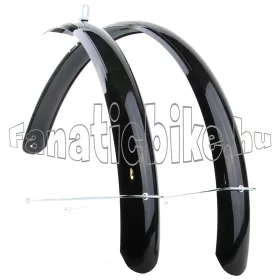 Trekking plasztik sárvédő 51mm 28" U pálcás fekete