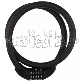 BLP 20x1200mm számkódos sodrony zár matt fekete