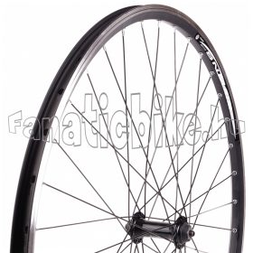   Első kerék 28/29” (622mm) szegecselt duplafalú fekete alu abroncs, gyorszáras fekete alu agy fekete küllő
