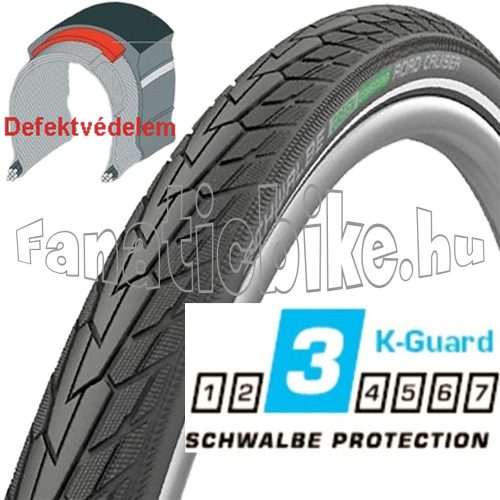 Schwalbe Road cruiser 700x40C (42-622) 28x1,60 ref+def köpeny