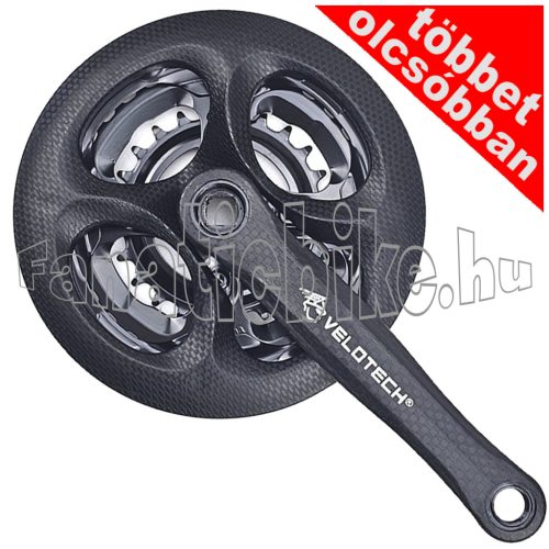 Velotech hajtómű (24-34-42) fekete