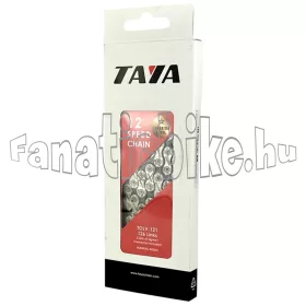   Taya Tolv-121 12 sebességes 126 szemes lánc + patentszem ezüst-szürke