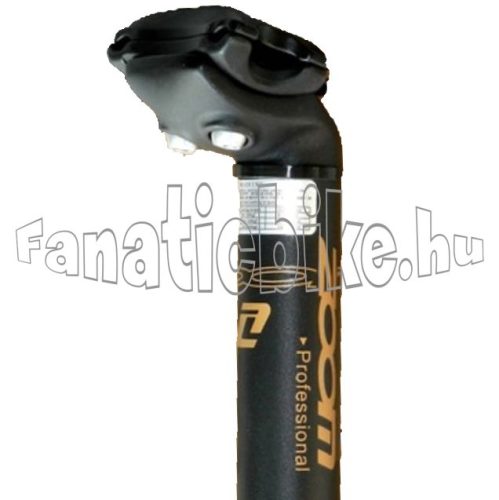 Zoom 27,2x400mm nyeregcső két csavaros fekete 