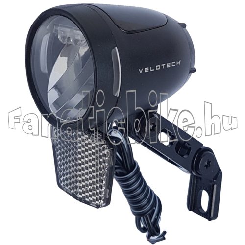 Velotech 90 lux dinamós 3 ledes első lámpa prizmával