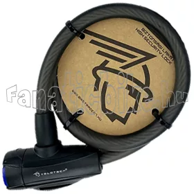 Velotech 12x650mm kulcsos sodrony zár füst színű