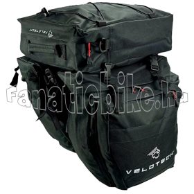 Velotech háromrészes túratáska fekete
