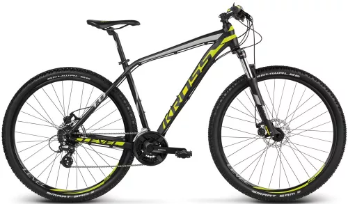 Kross Level 1.0 black/lime/silver matte (29/17")