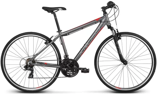 Kross Evado 1.0 férfi (19") graphite/red matte 2019