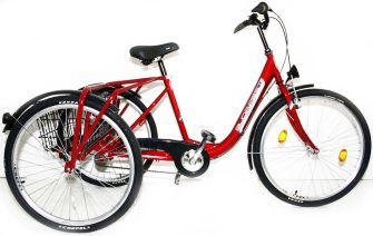 Csepel Budapest B 3 kerekű kerékpár 26" piros
