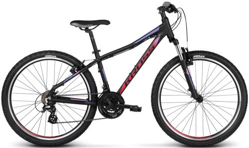 Kross Lea 2.0 női 26/15" matt fekete/piros-lila