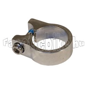 Nyeregcsőbilincs vázra alu 28,6mm ezüst