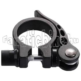 Nyeregcsőbilincs alu gyorszáras 28,6mm matt fekete