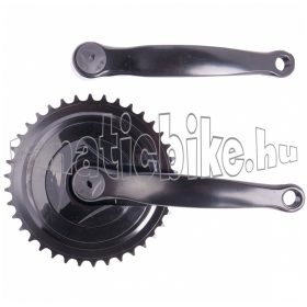 Acél szögletes hajtómű 170mm 38T disc fekete 