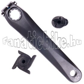   Prowheel országúti alu integrált 34/50T 10-es 172,5mm matt fekete hajtómű