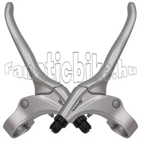 Saccon V-fék/görgős alu 4 ujjas ezüst fékkar