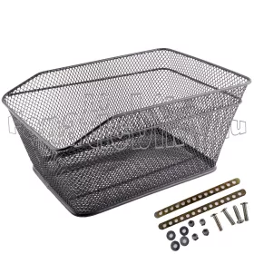 Sűrű szövésű hátsó kosár + tartó 18 liter fekete