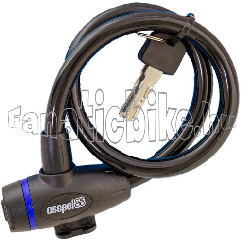 Csepel kulcsos zár kábel 12x600mm fekete
