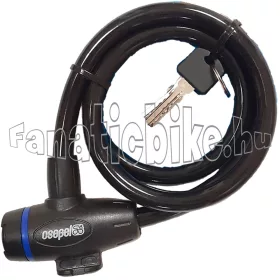 Csepel kulcsos zár kábel 12x1000mm feketek 