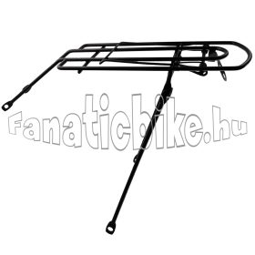   20" acél huzal csomagtartó leszorító keretes hátsó fekete