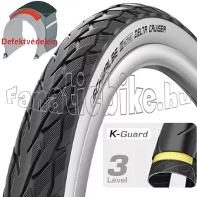   Schwalbe Delta Cruiser HS431 700x28c (28-622) 28x1,10 fehér oldalfalú köpeny