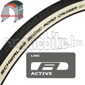   Schwalbe Road Cruiser HS484 700x35c (37-622) 28x1,40 fekete / fehér oldalfalú köpeny