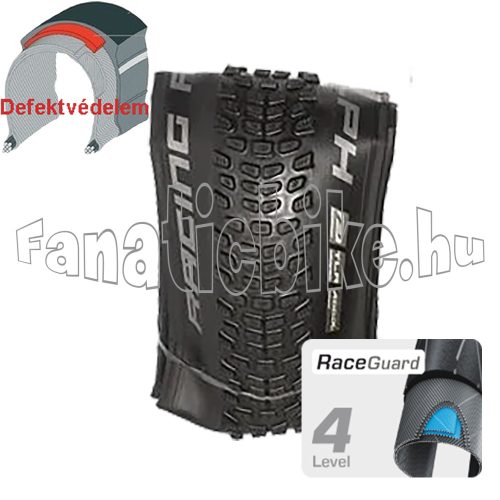 Schwalbe racing ralph HS490 29x2,25 (57-622) hajtogatható köpeny