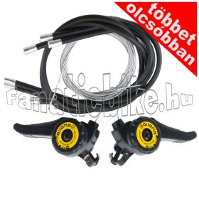   Váltókar párban fokozatmentes jobb 5-7 sebességes + bal 2-3 sebességes fekete