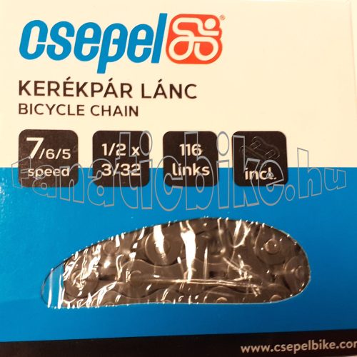 KMC Z-50 5-6-7 sebességes 116 szemes lánc + patentszem