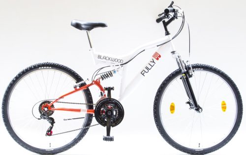 Csepel Blackwood Fully 26" fehér-narancs