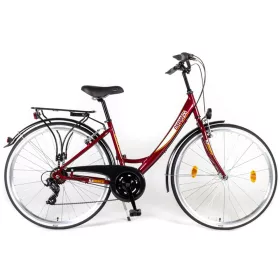 Csepel Budapest Alu 28" 7 sebességes kerékpár bordó