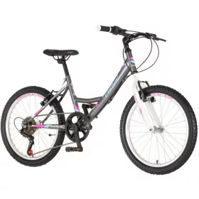   Venssini Simplicity 20" grafit-rózsaszín gyerek kerékpár