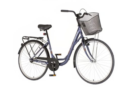 Venssini Diamond 26" acélkék női városi kerékpár