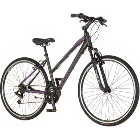 Visitor Terra Lady női crosstrekking kerékpár Fekete-Lila