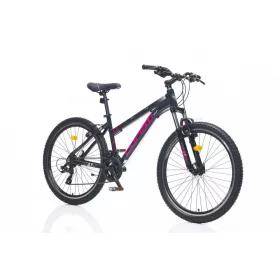   Corelli Via 1.1 24" gyerek MTB könnyűvázas kerékpár Fekete-Pink