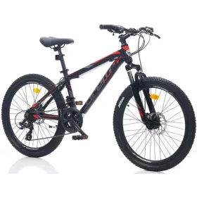   Corelli Felix 2.2 24" MTB gyerek könnyűvázas kerékpár Fekete-Piros