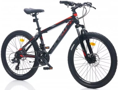 Corelli Felix 2.2 24" MTB gyerek könnyűvázas kerékpár Fekete-Piros