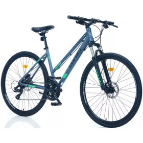  Corelli Riviera 2.0 könnyűvázas női crosstrekking kerékpár 18" Grafit-Türkiz