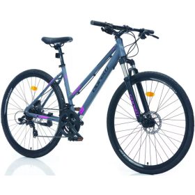   Corelli Riviera 2.0 könnyűvázas női crosstrekking kerékpár 18" Grafit-Pink