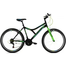   Capriolo Diavolo 600 26" férfi MTB kerékpár 19" Fekete-Zöld-Kék 2020