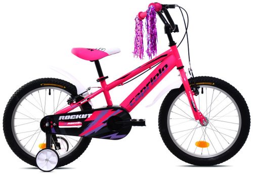 Capriolo Rocket 14” hátra tekerhető gyerek kerékpár pink