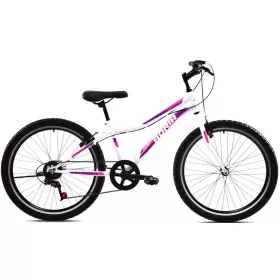 Adria Stinger 24" gyerek kerékpár Fehér-Rózsaszín